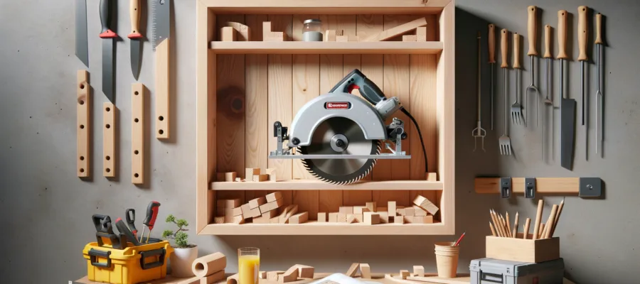Kreissaege DIY: Wandregal mit Gehrungsschnitten herstellen
