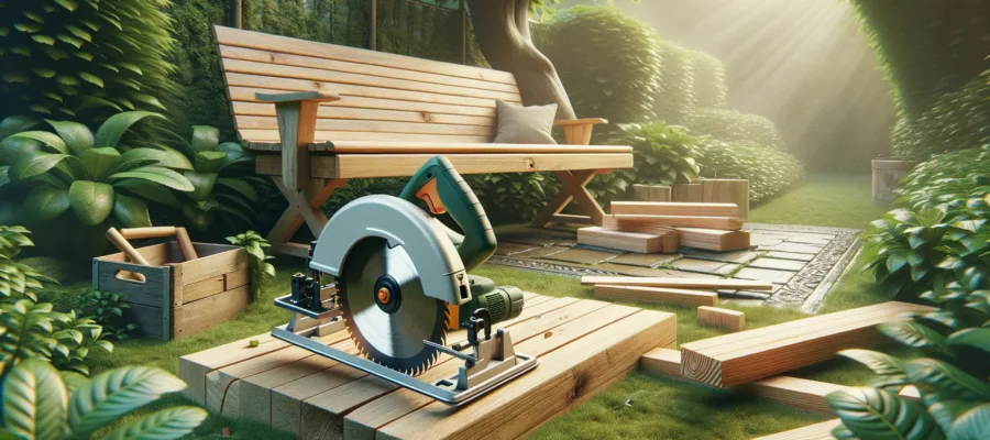 Kreissaege DIY: Gartenbank aus Holz zuschneiden und zusammenbauen
