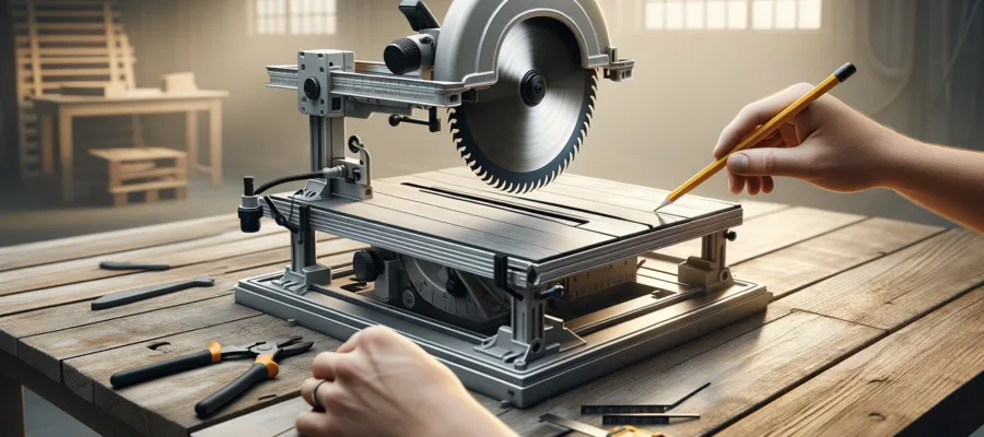 Kreissaege Parallelanschlag und Tischausrichtung praezise kalibrieren