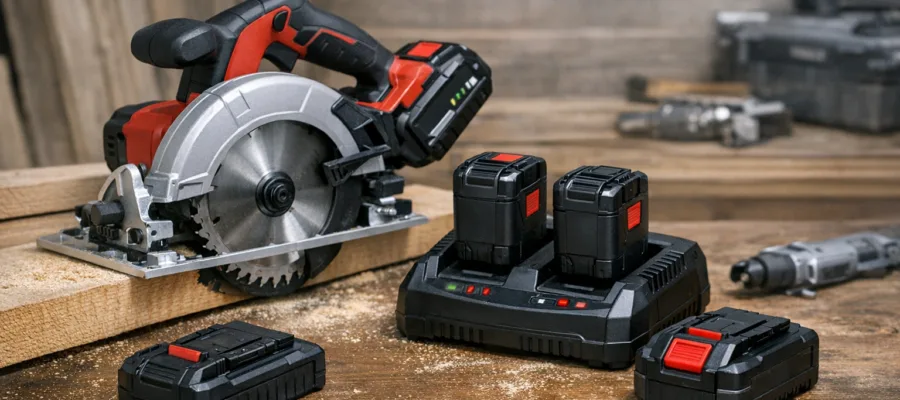Akkulaufzeit, Ladezeit und Ersatzakkus beim Kauf einer Akku-Kreissaege